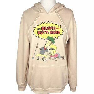 MTV Beavis & Butthead Golf Hoodie Double Sided NWOT Large